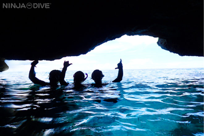 グアム中部 貸し切りボート チャーター ファンダイビング ボートダイビング 洞窟探検