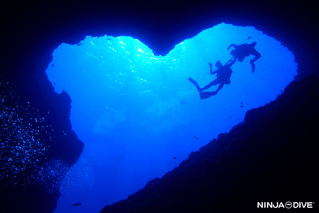 NINJA DIVE 忍者ダイブ 貸し切り プライベート チャーター ボートチャーター ファンダイビング ボートダイビング グアム ダイビング ビギナー 初心者 少人数 シュノーケリング ダイビングショップ 家族 お子様連れ グアム ブルーホール 洞窟 カメ