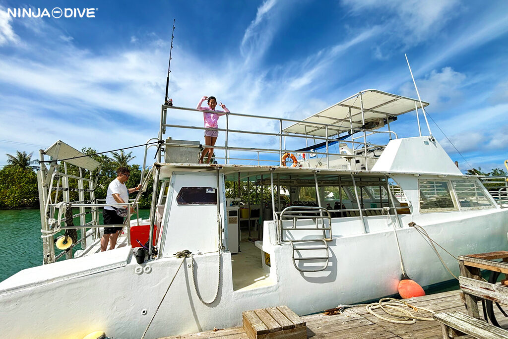 NINJA DIVE 忍者ダイブ 貸し切り プライベート チャーター ボートチャーター ファンダイビング ボートダイビング グアム ダイビング ビギナー 初心者 少人数 ダイビングショップ 家族 お子様連れ グアム 10歳