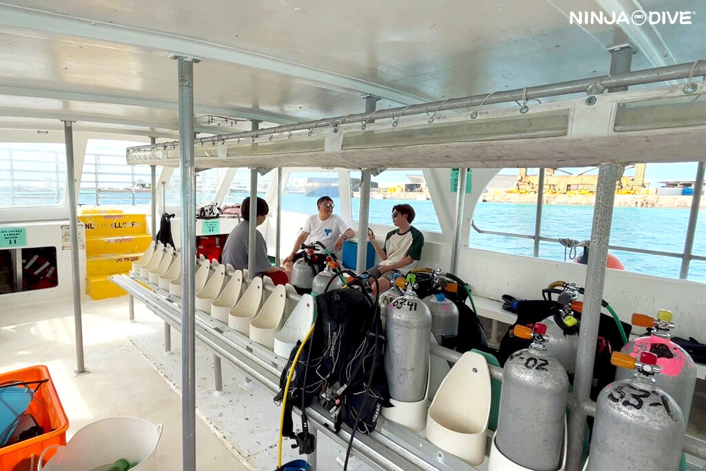 NINJA DIVE 忍者ダイブ 貸し切り プライベート チャーター ボートチャーター ファンダイビング ボートダイビング グアム ダイビング ビギナー 初心者 少人数 ダイビングショップ 家族 お子様連れ グアム 10歳 シュノーケリング