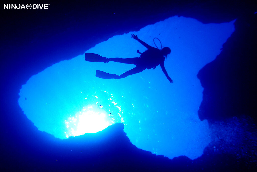 NINJA DIVE 忍者ダイブ 貸し切り プライベート チャーター ファンダイビング ボートダイビング グアム ダイビング ビギナー 初心者 少人数 ブルーホール クマノミ フィンガーリーフ おひとりさま 女子旅