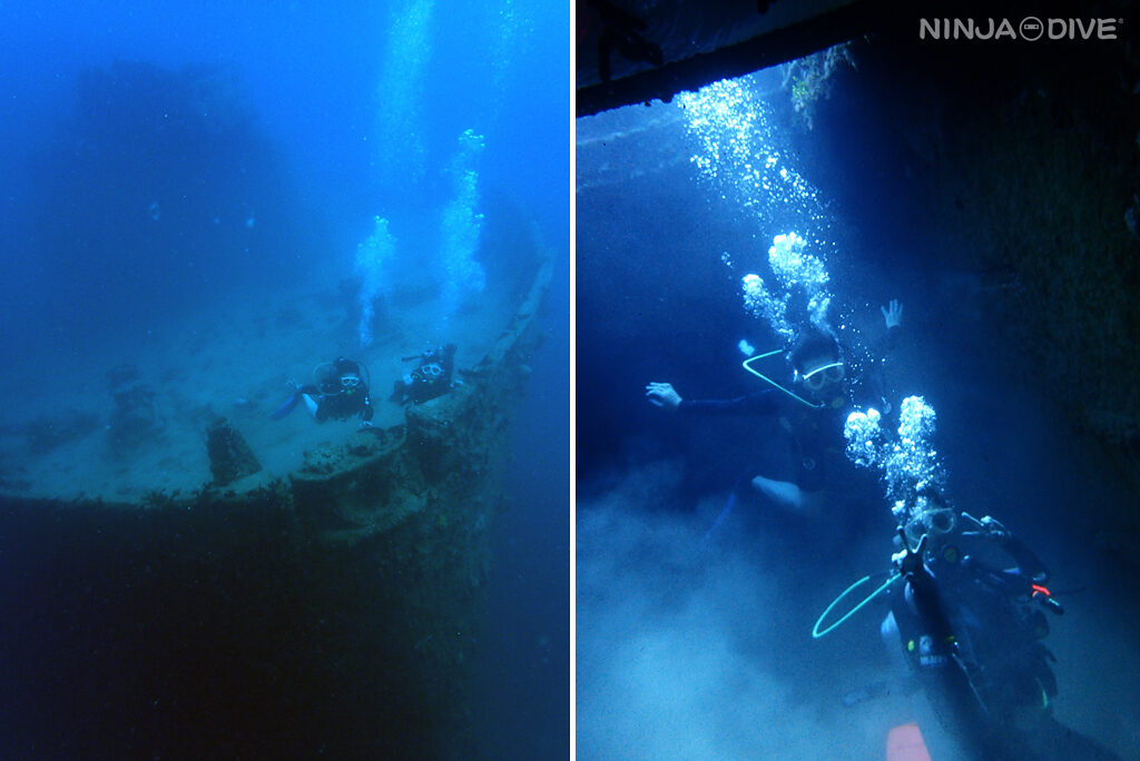 NINJA DIVE 忍者ダイブ 貸し切り プライベート チャーター ファンダイビング ボートダイビング ビーチダイビング シュノーケリング グアム ダイビング 初心者 少人数 ブランク ビギナー 沈船 レック アメリカンタンカー ブルーアンドホワイト
