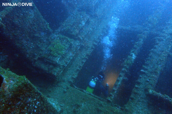 貸し切り プライベート チャーター ファンダイビング ボートダイビング グアム ダイビング ビギナー 初心者 少人数 東海丸 TOKAI ダイビングショップ カップル レック 沈船