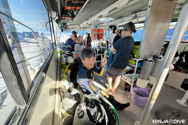 NINJA DIVE 忍者ダイブ 貸し切り プライベート チャーター ファンダイビング ボートダイビング グアム ダイビング ビギナー 初心者 少人数 ブルーホール ターザンケーブ フィンガーリーフ ダイビングショップ おひとりさま カップル ブランク