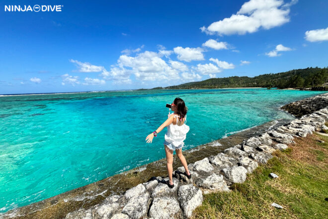 NINJA DIVE 忍者ダイブ 貸し切り プライベート チャーター ファンダイビング ボートダイビング グアム ダイビング ビギナー 初心者 少人数 ブルーホール クレバス エメラルドバレー ダイビングショップ おひとりさま 女子旅