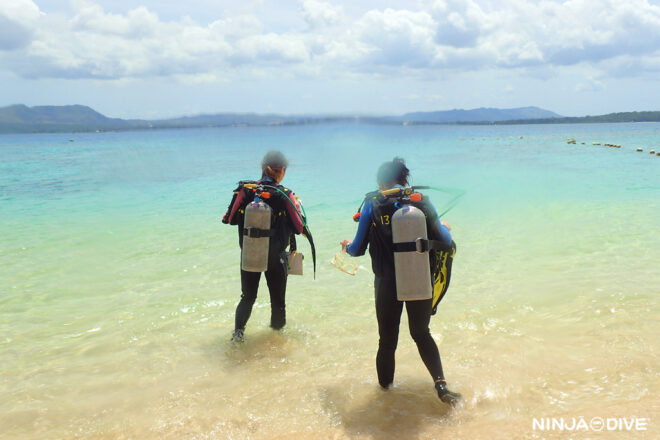 NINJA DIVE 忍者ダイブ 貸し切り プライベート チャーター ファンダイビング ボートダイビング グアム ダイビング ビギナー 初心者 少人数 ダイビングショップ アドバンス ライセンス講習 AOW