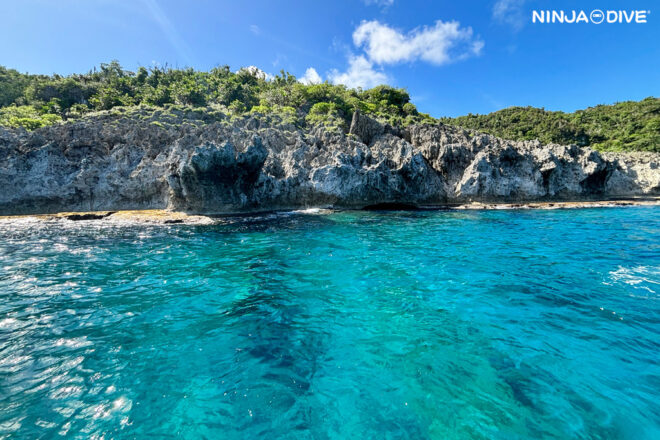 NINJA DIVE 忍者ダイブ 貸し切り プライベート チャーター ファンダイビング ボートダイビング ビーチダイビング シュノーケリング グアム ダイビング ビギナー 初心者 少人数 ブランク ビギナー 洞窟 北部 ノーザンcave ブルーアステール バラクーダ